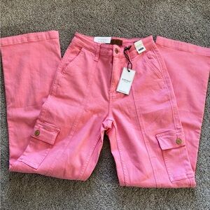 New with Tags Pink Judy Blue Cargo Pants Size 0/24